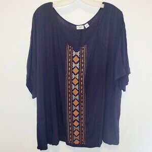 CATO WOMAN Navy Summer Shirt